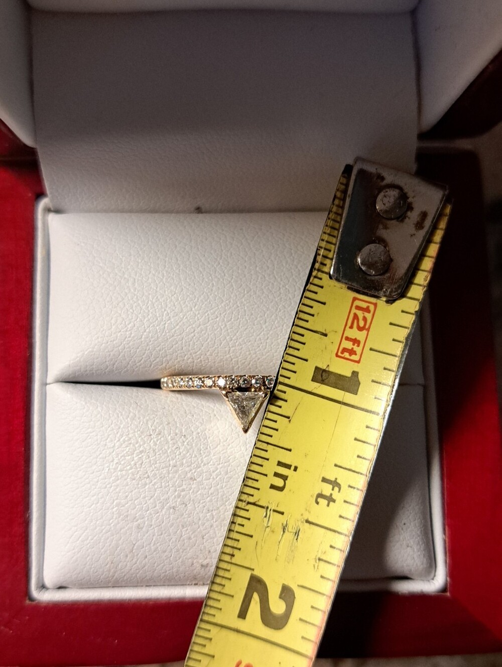 14K Yellow Gold Custom Diamond Engagement Ring - Picture 10 of 10